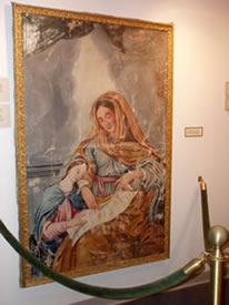 Painting of Ste. Anne given to the Parish by Bishop Baraga